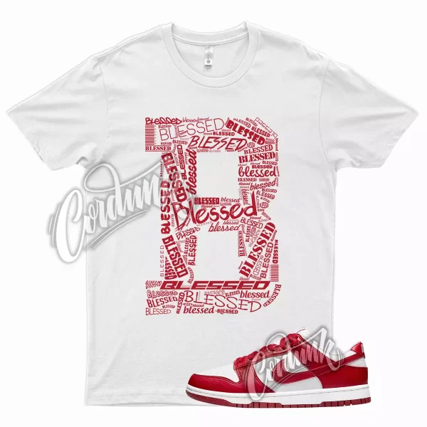 BLESSED T Shirt for Dunk Low WMNS Next Nature University Red Varsity Gym 1 Jezsport.com