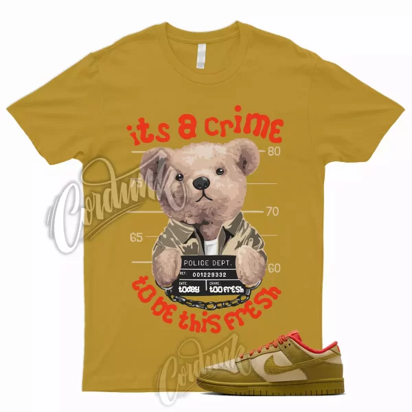 CRIME T Shirt for Dunk Low Sesame Picante Red Bronzine Mid High WMNS 1 Jezsport.com