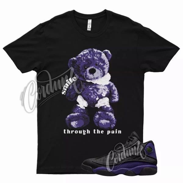 SMILE T Shirt for J1 13 Court Purple Varsity 3 High Mid Low OG GS Grape 1 Jezsport.com