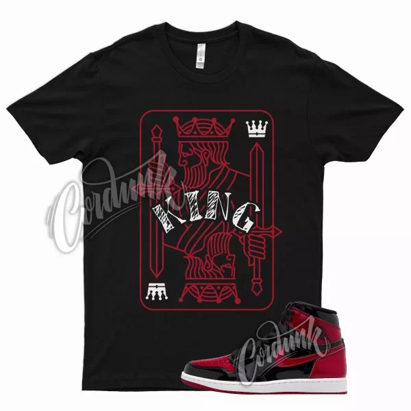 KING T Shirt for J1 1 Patent Bred 11 University Gym Red Chicago Barcelona Jezsport.com