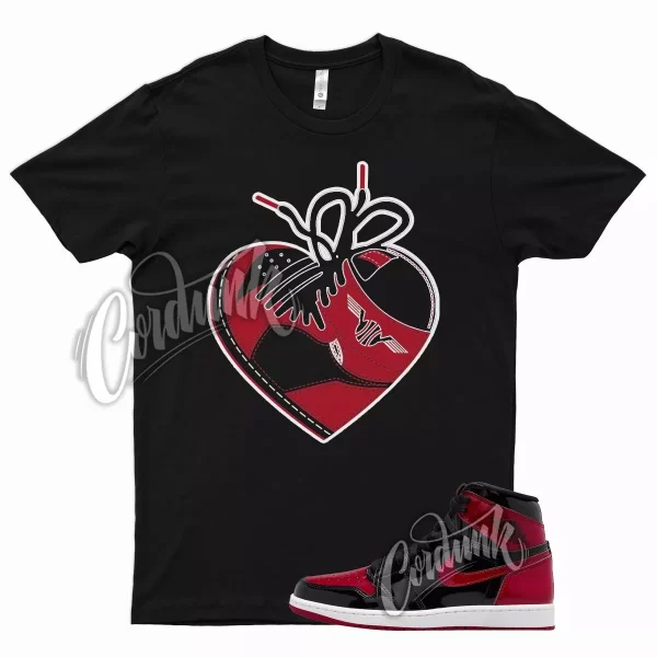 HEART T Shirt for J1 1 Patent Bred 11 University Gym Red Chicago Barcelona Jezsport.com