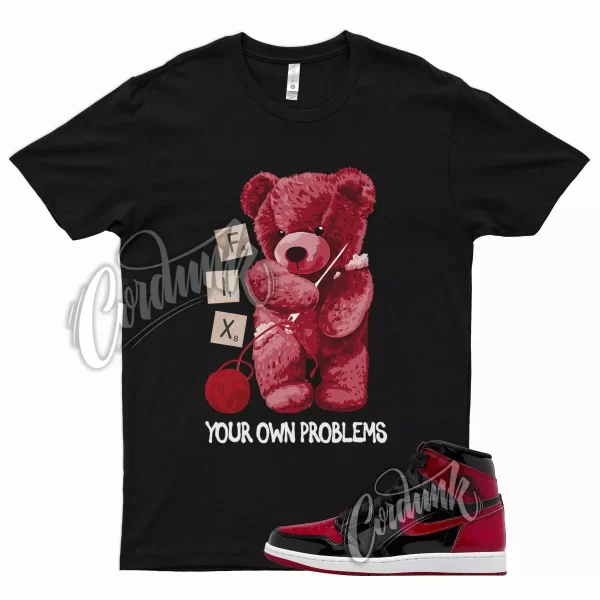 FIX T Shirt for J1 1 Patent Bred 11 University Gym Red Chicago Barcelona Jezsport.com