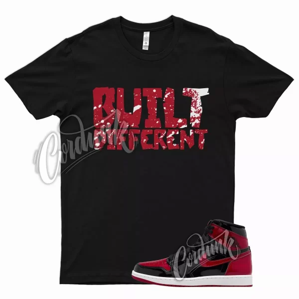 BUILT T Shirt for J1 1 Patent Bred 11 University Gym Red Chicago Barcelona Jezsport.com