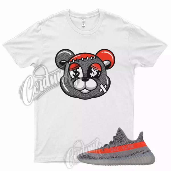 WHT STITCH T Shirt for Y 350 V2 Beluga Steel Grey Solar Red RF 380 500 700 Jezsport.com