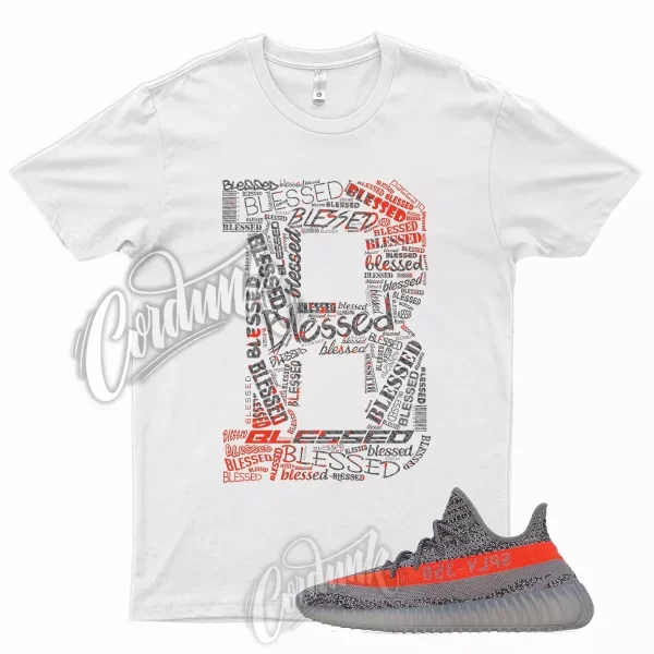 WHT BLESSED T Shirt for Y 350 V2 Beluga Steel Grey Solar Red RF 380 500 700 Jezsport.com