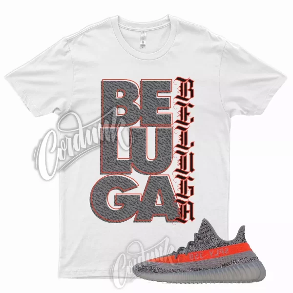 WHT BELUGA T Shirt for Y 350 V2 Beluga Steel Grey Solar Red RF 380 500 700 Jezsport.com