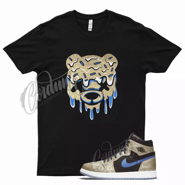 Black DRIPPY T Shirt for Air J1 1 Zoom Gold Laser Royal Blue DMP Metallic Jezsport.com