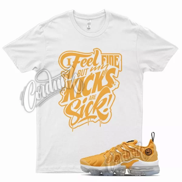 SICK T Shirt for N Air VaporMax Plus Extra Smile Pollen Strike Yellow Orange Jezsport.com