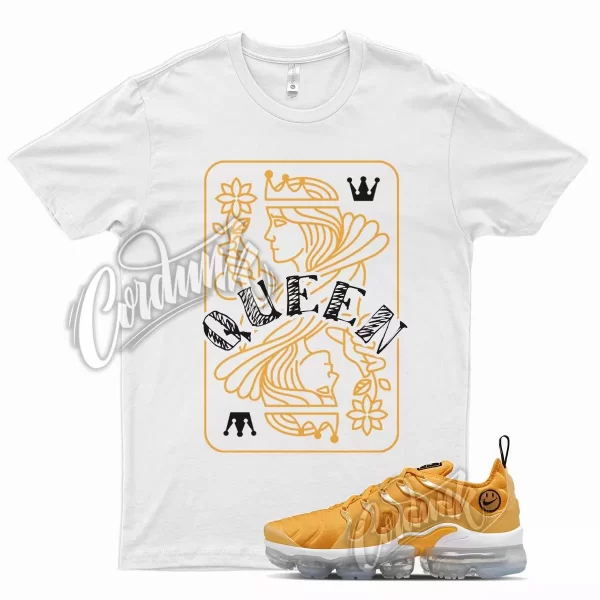 QUEEN Shirt for N Air VaporMax Plus Extra Smile Pollen Strike Yellow Orange Jezsport.com