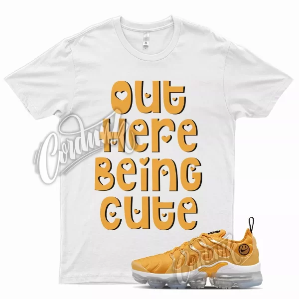 CUTE T Shirt for N Air VaporMax Plus Extra Smile Pollen Strike Yellow Orange Jezsport.com