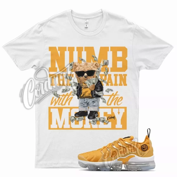 NUMB T Shirt for N Air VaporMax Plus Extra Smile Pollen Strike Yellow Orange Jezsport.com