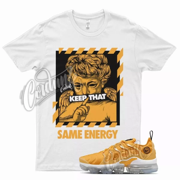 ENERGY Shirt for N Air VaporMax Plus Extra Smile Pollen Strike Yellow Orange Jezsport.com