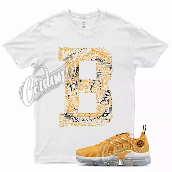 BLESSED Shirt for N Air VaporMax Plus Extra Smile Pollen Strike Yellow Orange Jezsport.com