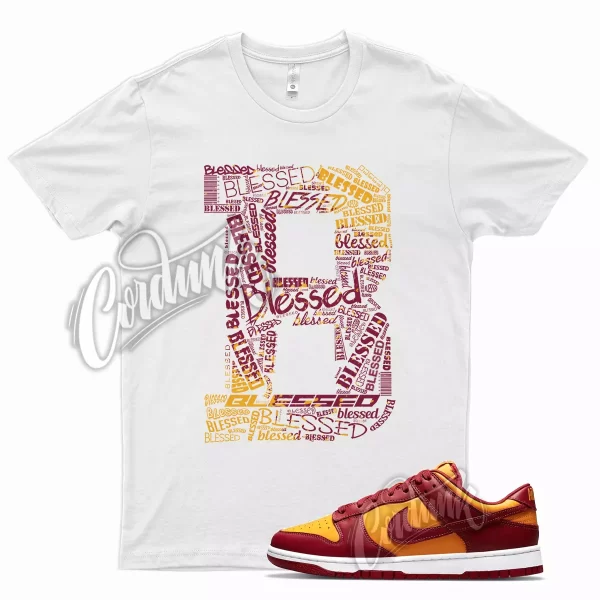 BLESSED T Shirt for N Dunk Low Midas Gold Tough Red Day of Dead Dios Muertos Jezsport.com