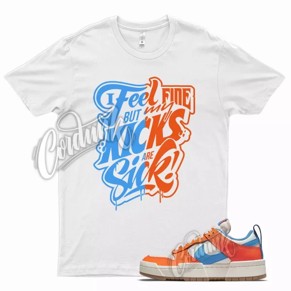 SICK B T Shirt for Dunk Low Disrupt Sail Orange Light Photo Blue UNC 1 Gum Jezsport.com