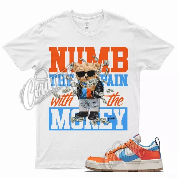 NUMB T Shirt for N Dunk Low Disrupt Sail Orange Light Photo Blue UNC 1 Gum Jezsport.com