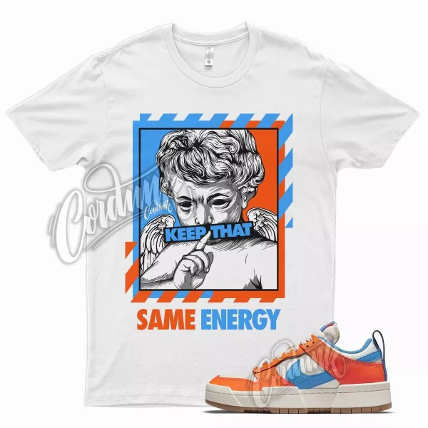 ENERGY T Shirt for N Dunk Low Disrupt Sail Orange Light Photo Blue UNC 1 Gum Jezsport.com