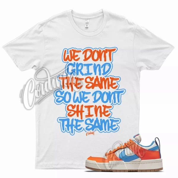 GRIND T Shirt for N Dunk Low Disrupt Sail Orange Light Photo Blue UNC 1 Gum Jezsport.com