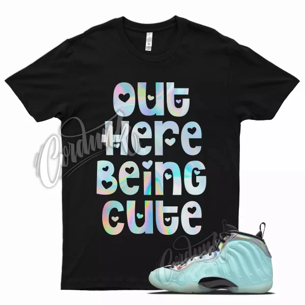 BLK CUTE T Shirt for Mixtape Little Posite Copa Foamposite Fusion Red Jezsport.com