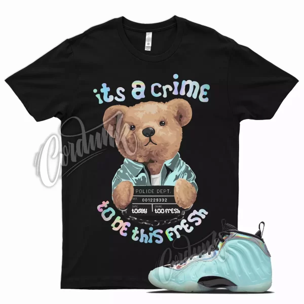 BLK CRIME T Shirt for Mixtape Little Posite Copa Foamposite Fusion Red Jezsport.com