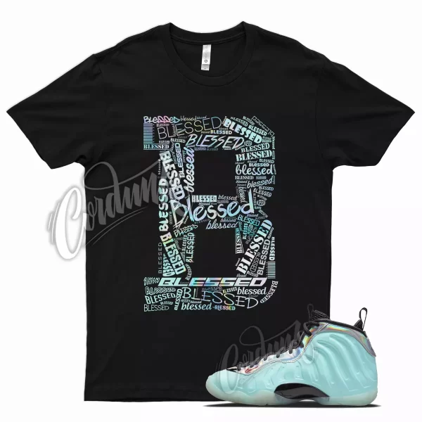 BLK BLESSED T Shirt for Mixtape Little Posite Copa Foamposite Fusion Red Jezsport.com