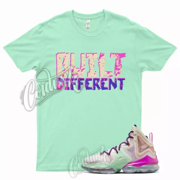 BUILT Shirt for Lebron 19 MultiColor Multi Color Valentines Day Mint Green Pink Jezsport.com