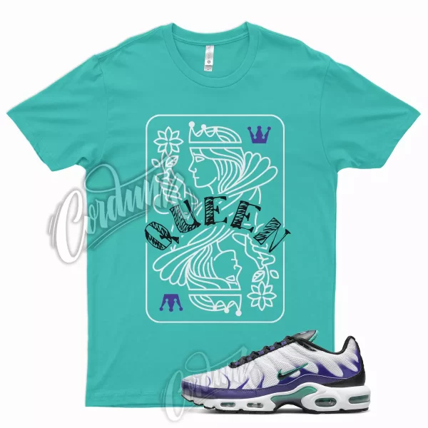 QUEEN Shirt for Air Max Plus White Grape Ice Emerald Black Vapormax Fierce Jezsport.com