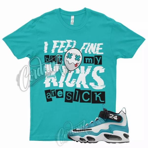 SICK V2 T Shirt for N Air Griffey Max 1 Aquamarine Teal Aqua Freshwater 24 Jezsport.com