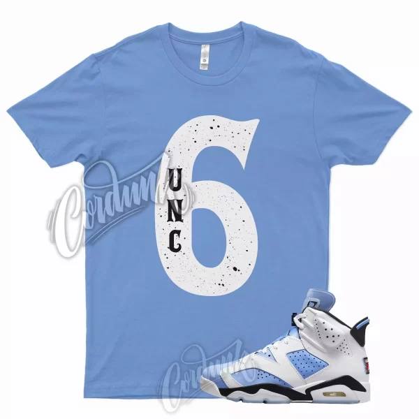 " 6 " T Shirt for J1 6 UNC University Blue Carolina 4 Powder 13 1 3 Low Golf Jezsport.com