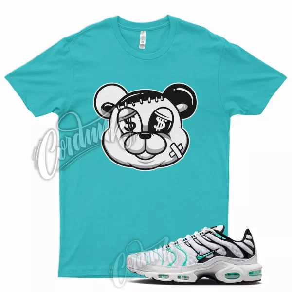 STITCH T Shirt for N Air Max Plus White Hyper Jade Black Reflect Silver Teal Jezsport.com