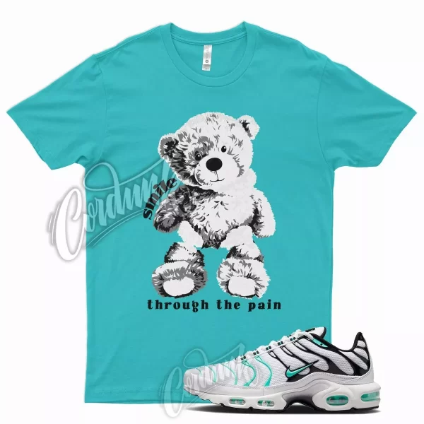 SMILE T Shirt for N Air Max Plus White Hyper Jade Black Reflect Silver Teal Jezsport.com