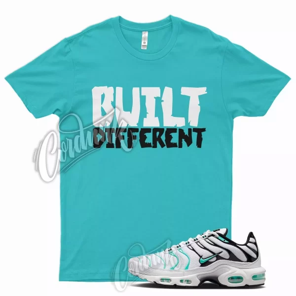 BUILT T Shirt for N Air Max Plus White Hyper Jade Black Reflect Silver Teal 1 Jezsport.com