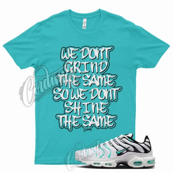 GRIND T Shirt for N Air Max Plus White Hyper Jade Black Reflect Silver Teal 1 Jezsport.com