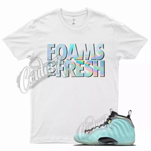 White FTF T Shirt for Mixtape N Little Posite Copa Foamposite Fusion Red Jezsport.com