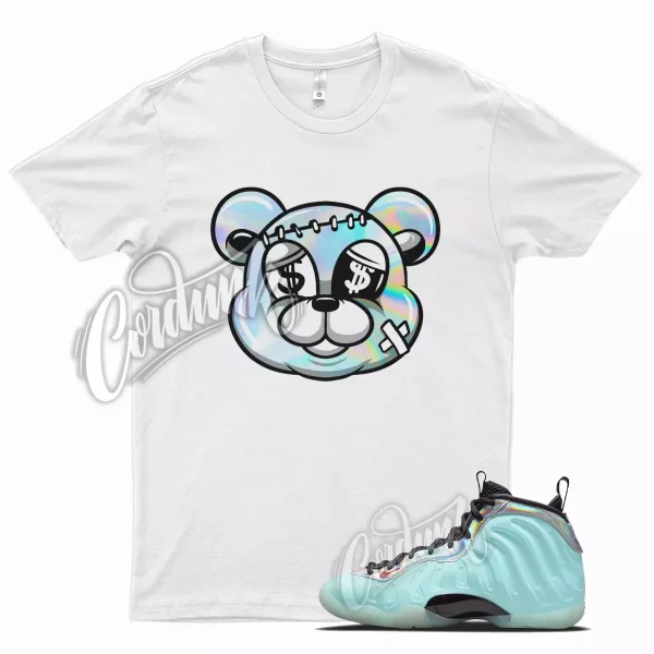 White STITCH T Shirt for Mixtape Little Posite Copa Foamposite Fusion Red Jezsport.com