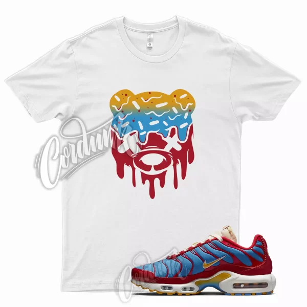 White DRIPPY T Shirt for Air Max Plus University Red Photo Blue Sail Pollen 1 95 Jezsport.com