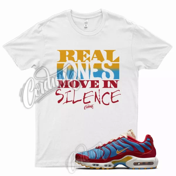 White R1 T Shirt for Air Max Plus University Red Photo Blue Sail Pollen 1 95 Jezsport.com