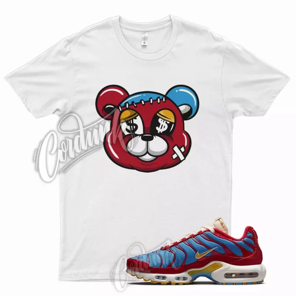 White STITCH T Shirt for Air Max Plus University Red Photo Blue Sail Pollen 1 95 Jezsport.com