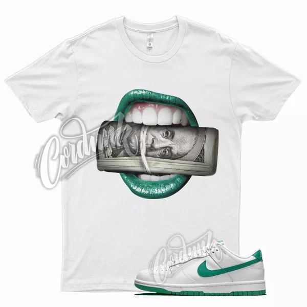 White ROLL T Shirt for N Dunk Low Lucky Green Stadium Noble Kelly Jezsport.com