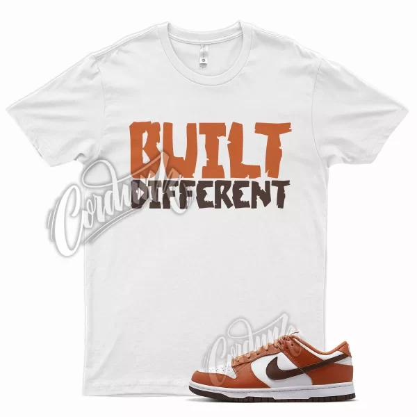 White BUILT T Shirt for N Dunk Low Sport Spice Bronze Eclipse Orange Brown Jezsport.com