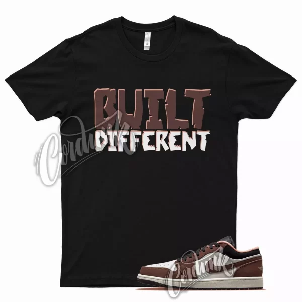 Black BUILT T Shirt for J11 Low Mocha Brown Chocolate Crimson Bliss Jezsport.com