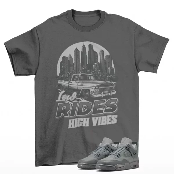 Low Ride Shirt Grey to Match Jordan 4 Retro SE Wet Cement FQ7928-001 Jezsport.com