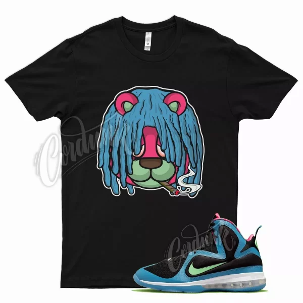 DREAD T Shirt for LeBron 9 South Coast Miami Fury Neon Fireberry Pink Blue Miami Jezsport.com