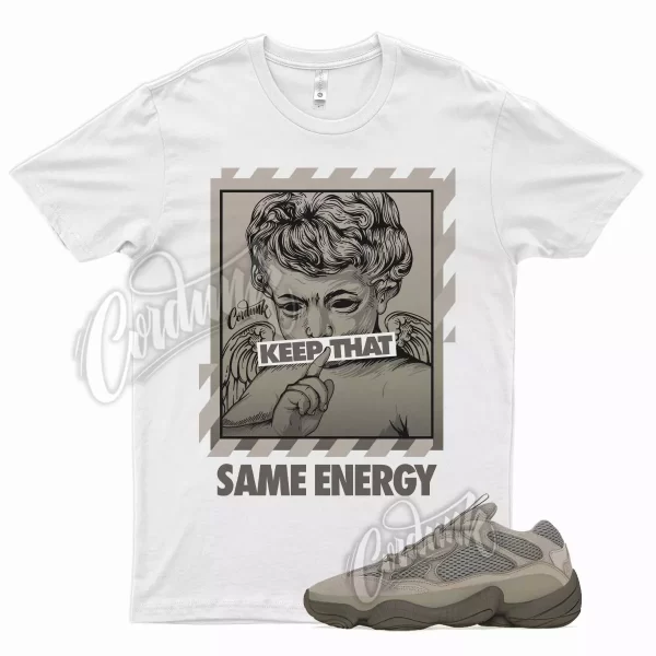 White ENERGY T Shirt for Y 500 Ash Grey 350 380 700 Jezsport.com