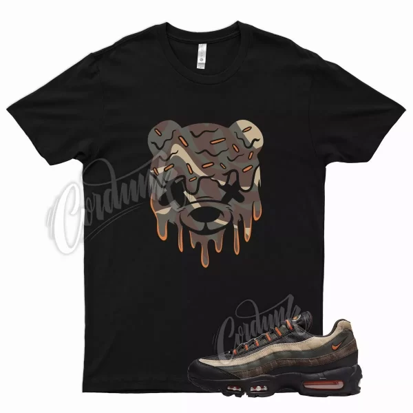 Black DRIPPY T Shirt for N Air Max 95 Dark Army Orange Blaze Tweed Cinder Jezsport.com