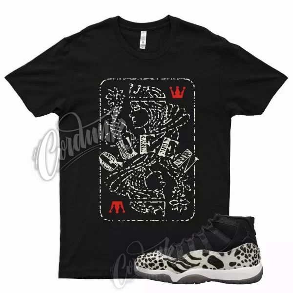 QUEEN T Shirt for J1 11 WMNS Animal Instinct Red Sail Leopard Cheetah 97 95 Jezsport.com