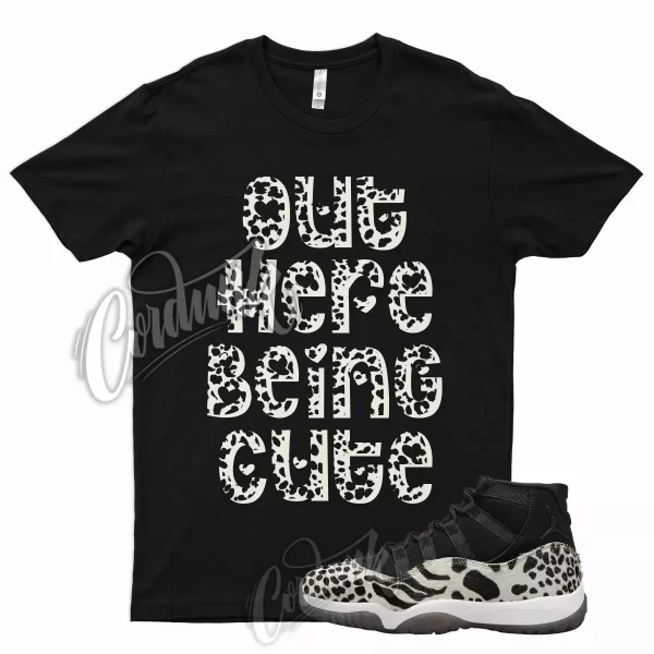 CUTE T Shirt for J1 11 WMNS Animal Instinct Red Sail Leopard Cheetah 97 95 Jezsport.com