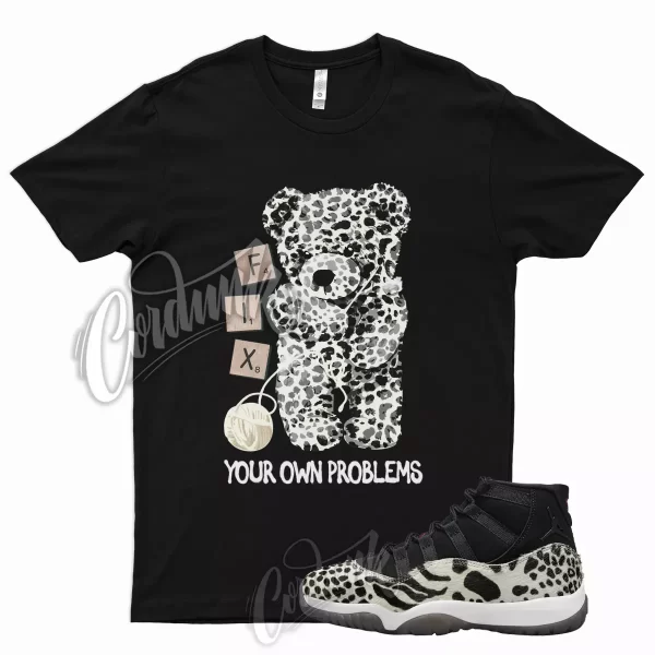 FIX T Shirt for J1 11 WMNS Animal Instinct Red Sail Leopard Cheetah 97 95 Jezsport.com