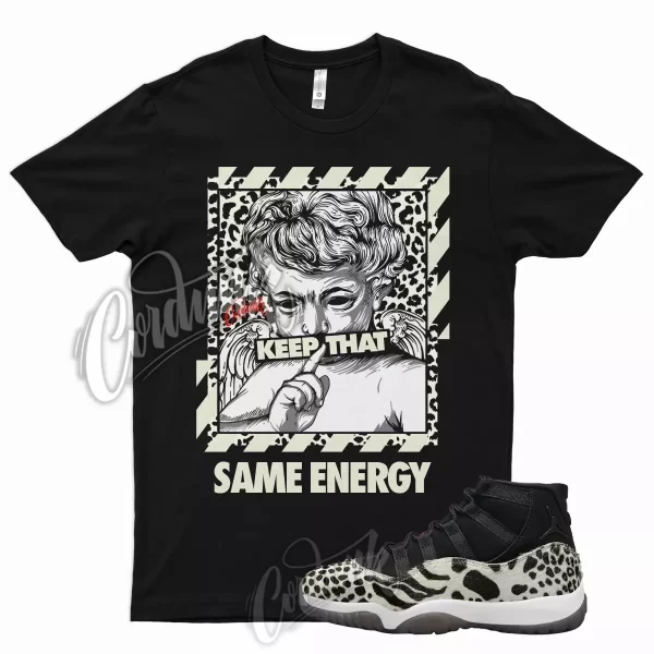 ENERGY T Shirt for J1 11 WMNS Animal Instinct Red Sail Leopard Cheetah 97 95 Jezsport.com