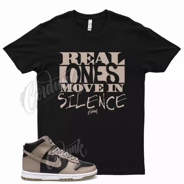 Black R1 T Shirt for Dunk High Moon Fossil Beige Air Force Jezsport.com